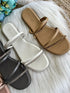 Rhinestone Embedded Slip On Flat